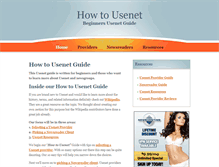 Tablet Screenshot of how-to-usenet.com